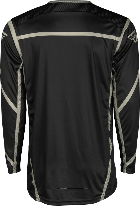 Fly Racing Youth Lite Jersey Black/Grey YXL – Lightweight MX Riding Shirt with Advanced Ventilation