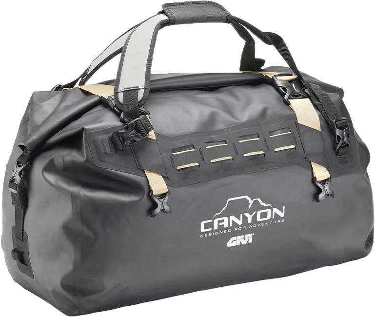 GIVI Canyon Adv Cargo Bag 40L Black – Waterproof Motorcycle Storage with Quick Release and Reflective Features