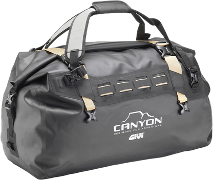 GIVI Canyon Adv Cargo Bag 40L Black – Waterproof Motorcycle Storage with Quick Release and Reflective Features