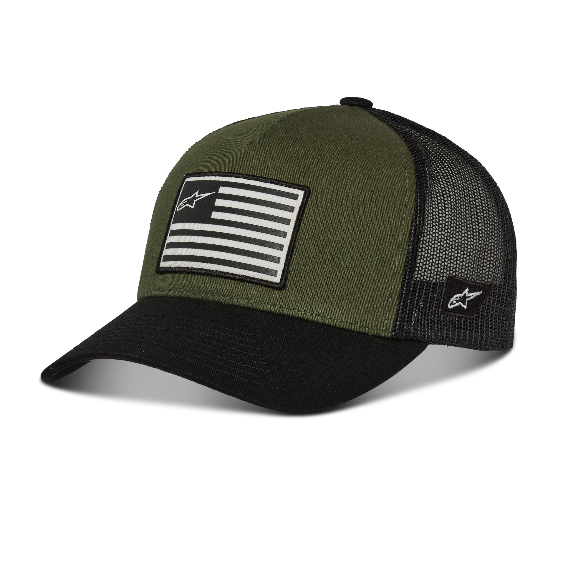 Alpinestars Flag Snapback Hat - Military/Black One Size