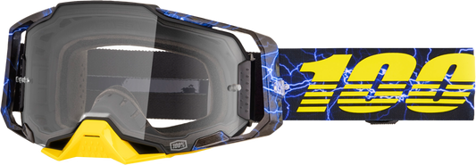 100 Percent Armega Goggle with Clear Lens - High-Impact, Optical Clarity for Motocross