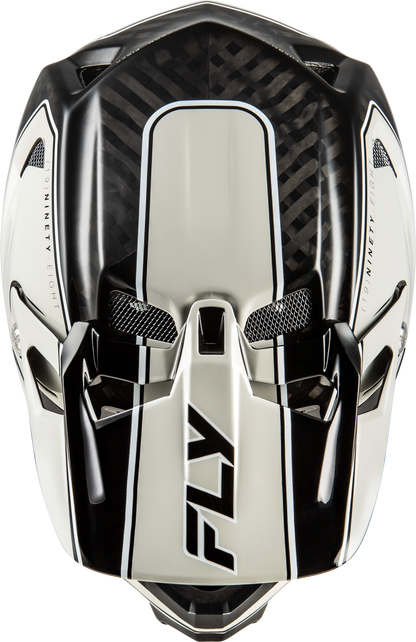 Fly Racing Werx R Flow Carbon Helmet - Black Carbon/Grey Large