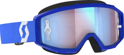 SCOTT Primal Goggle Blue/White with Chrome Works Lens - Medium Fit