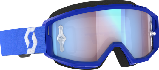 SCOTT Primal Goggle Blue/White with Chrome Works Lens - Medium Fit