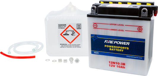 FIRE POWER 12N10-3B 12V Battery with Acid for Kawasaki KZ200 (1978-1979)