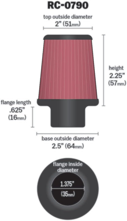 K&N Universal Air Filter RC-0790