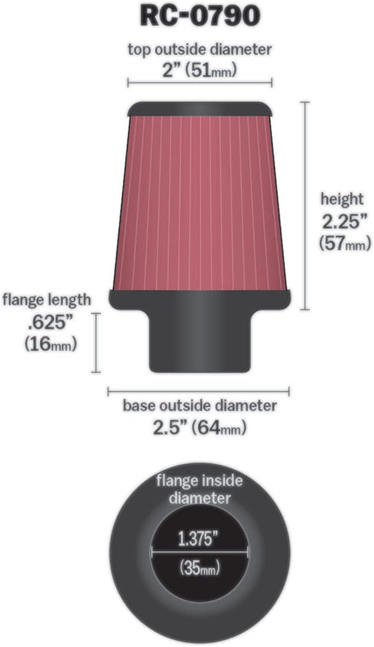 K&N Universal Air Filter RC-0790