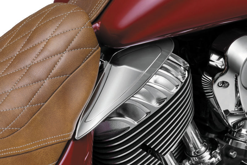 Kuryakyn Saddle Shields Heat Deflectors for 2014 and Up Indian Motorcycle Models (Excluding Scout) Smoke