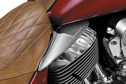 Kuryakyn Saddle Shields Heat Deflectors for 2014 and Up Indian Motorcycle Models (Excluding Scout) Smoke