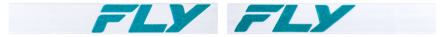 Fly Racing Zone Elite Goggle White/Teal with Light Green Mirror and Smoke Lens
