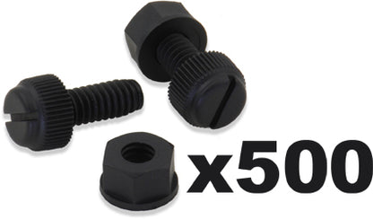 BOLT LPFB500 License Plate Bolts with Nuts, 500-Pack