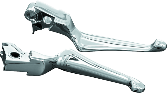 Kuryakyn Boss Blades 96-Up Cable Chrome Handlebar Levers for Harley Davidson