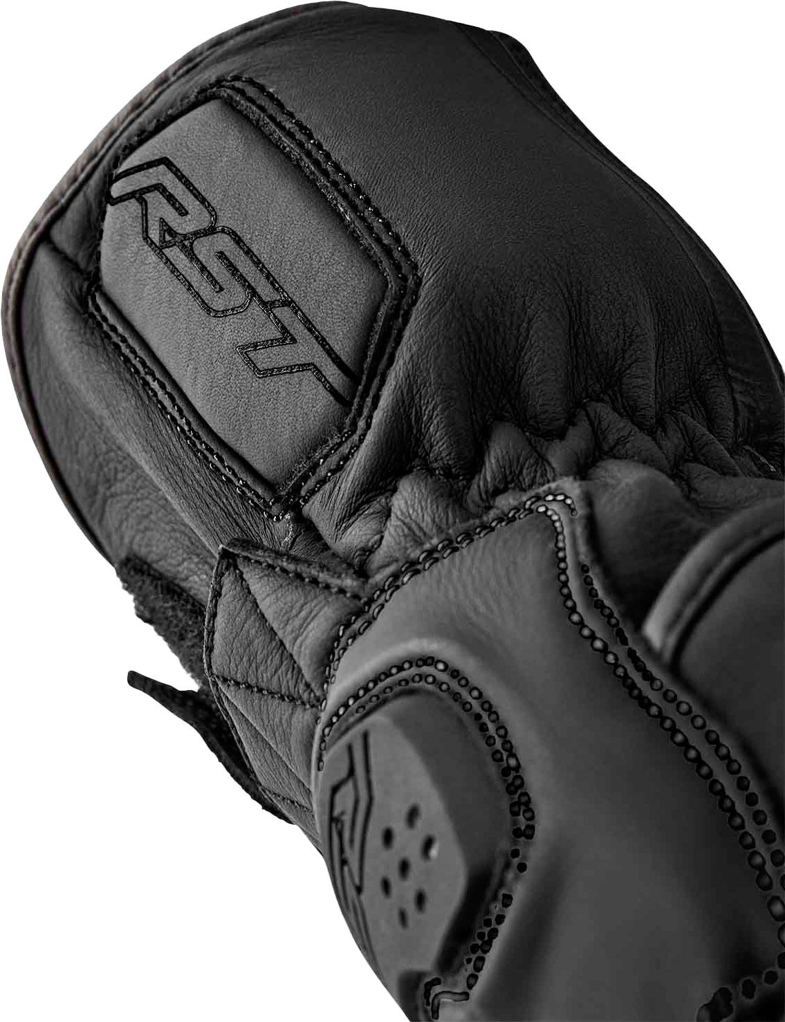 RST Women's S1 Black Leather Gloves - Size Small