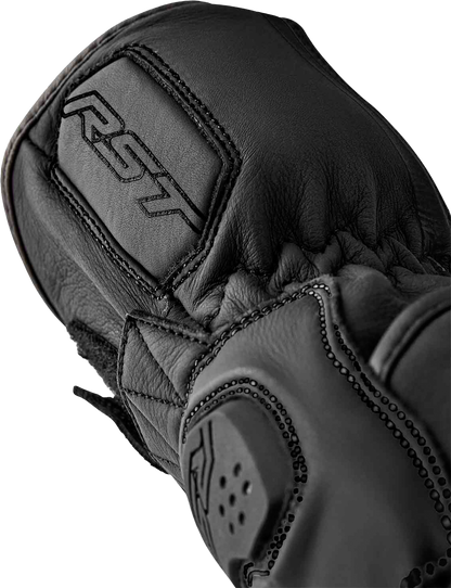 RST Women's S1 Black Leather Gloves - Size Small