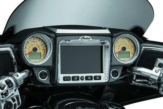 Kuryakyn Aztec Gauge Accent for 2014-2021 Indian Chieftain and Roadmaster Models