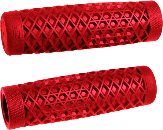 ODI Vans Cult Grips for V-Twin and Café Motorcycles - Red 1 Inch