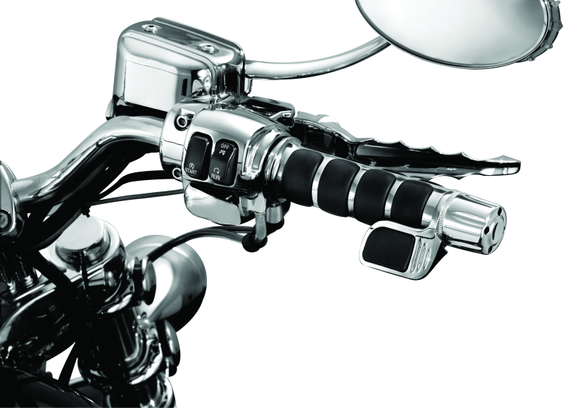 Kuryakyn Grip End Weights Chrome - Reduce Handlebar Vibration and Enhance Style