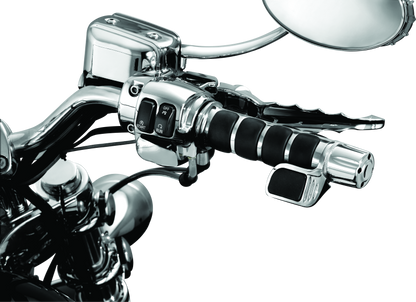 Kuryakyn Grip End Weights Chrome - Reduce Handlebar Vibration and Enhance Style