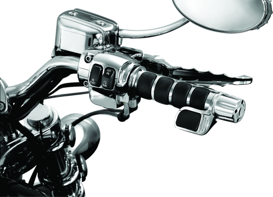 Kuryakyn Grip End Weights Chrome - Reduce Handlebar Vibration and Enhance Style
