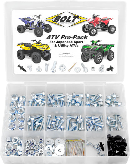 BOLT ATV Pro Pack Kit (Part Number 2005-ATV) - 225 Premium Hardware Components for Japanese ATVs