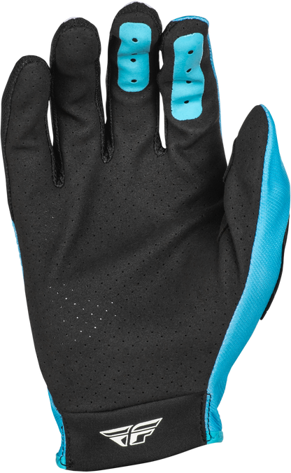 Fly Racing Lite Gloves Blue/White/Black X-Small - Lightweight Race Gloves with Touch Screen Compatibility