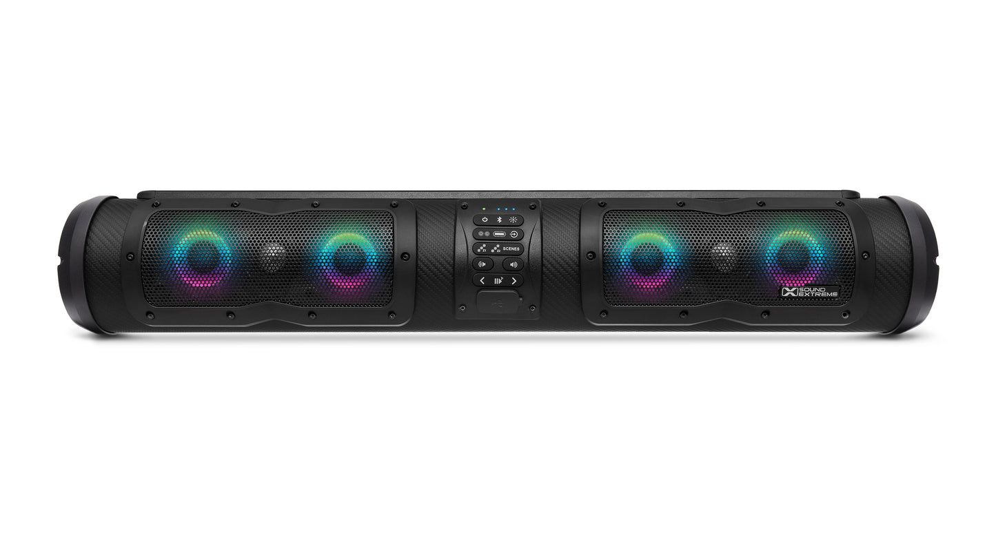 ECOXGEAR Soundextreme 28-Inch Elite Soundbar with LED Lighting and EcoCast - Model SEI-EXSE2801