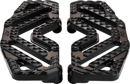FLO MOTORSPORTS Savage Floorboards Black V-800V5BLK for Enhanced Motorcycle Control