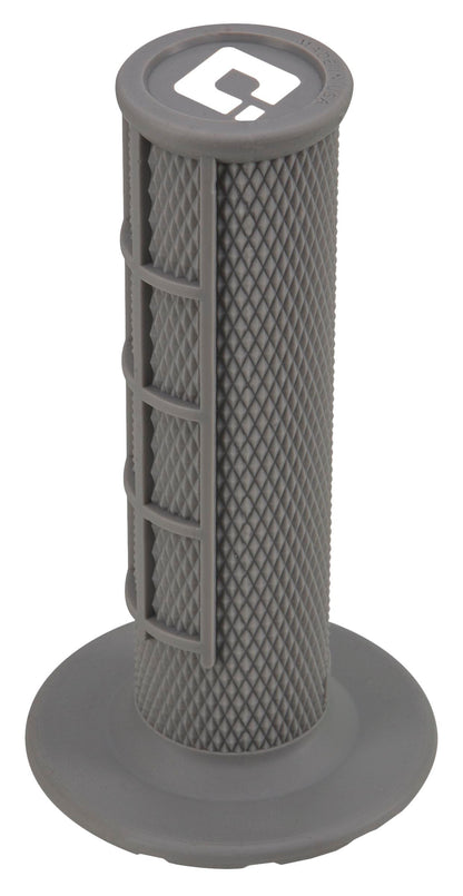 ODI Ruffian Half Waffle Grips Grey – Durable 1/2 Waffle MX Motorcycle Handlebar Grips with Medium Compound for E-Bike and Throttle Systems
