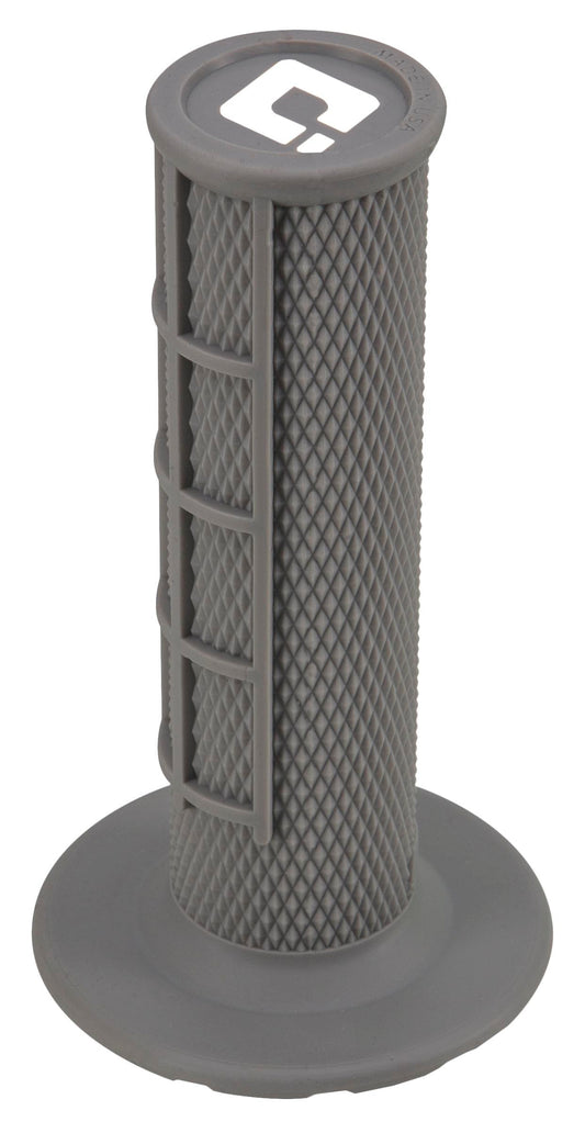 ODI Ruffian Half Waffle Grips Grey – Durable 1/2 Waffle MX Motorcycle Handlebar Grips with Medium Compound for E-Bike and Throttle Systems