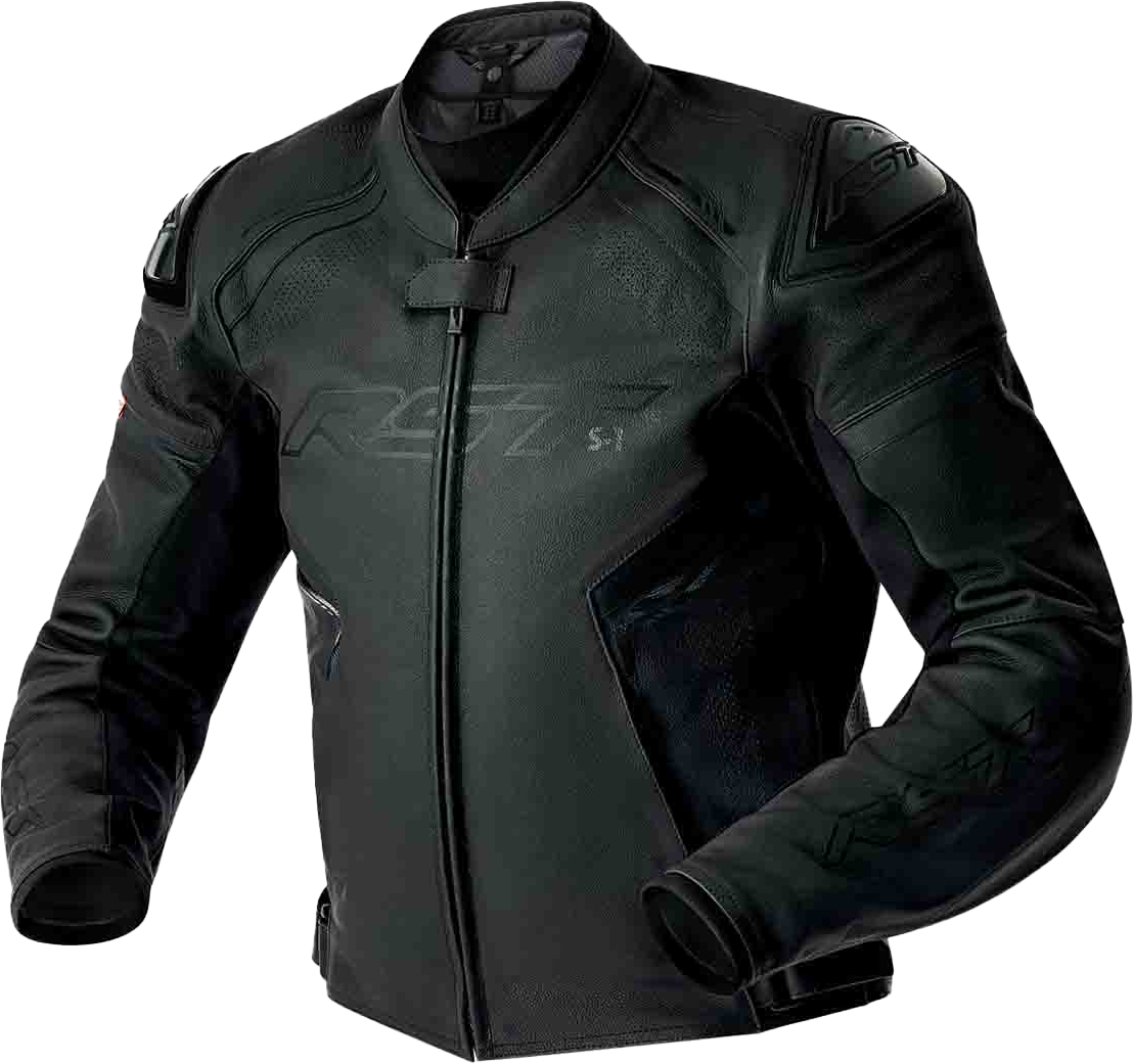 RST Women's S1 D3o Leather Jacket Black/White XS