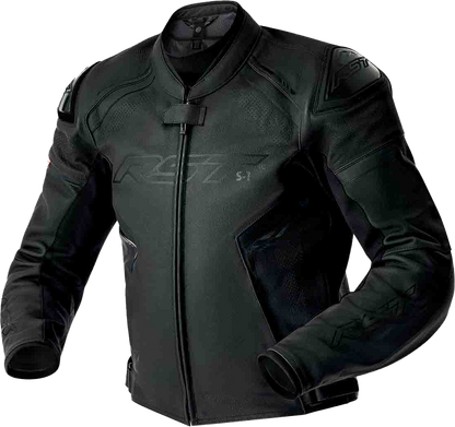 RST Women's S1 D3o Leather Jacket Black/White XS