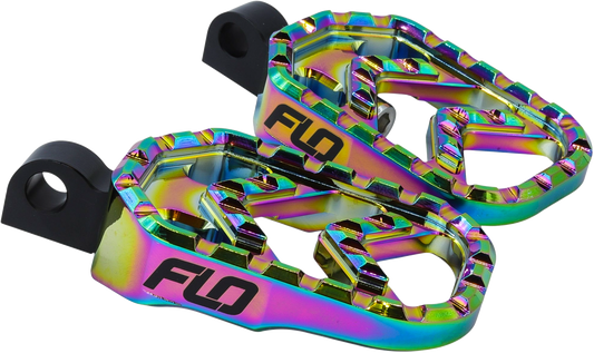 FLO MOTORSPORTS Savage Series Jet Fuel Footpegs V-800JET for Motorcycle