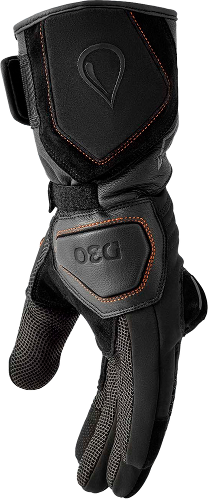 RST Women's Arctic D3O WP Gloves Black Textile - Thermal Waterproof Impact-Resistant Gloves