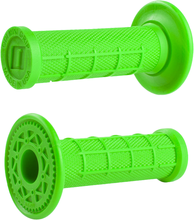 ODI Mini MX Half Waffle Grips Green - Part H01MMN for 50cc Mini Bikes