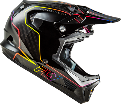 Fly Racing Yth Werx R Flow Carbon Youth Helmet with Black Carbon Finish, Part Number 73-9233YL