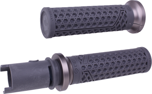 ODI Van's Lock On Grips Graphite and Gun Metal for Honda CVO '23-'24