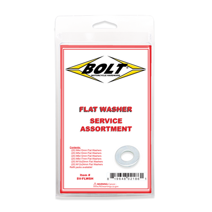 BOLT SV-FLWSH Flat Washer Assortment 120 Piece Kit for General Fastening