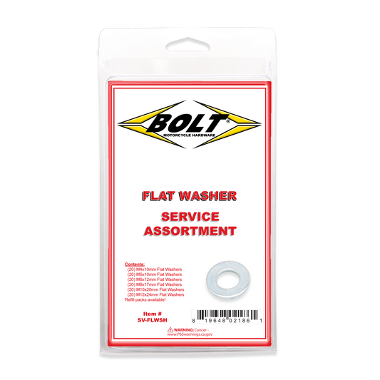BOLT SV-FLWSH Flat Washer Assortment 120 Piece Kit for General Fastening