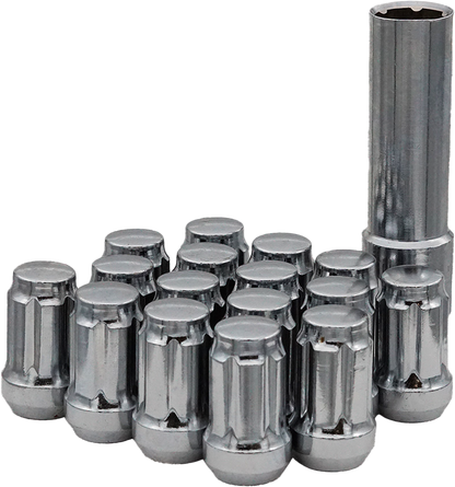 Sedona DPC54125B 12mm x 1.25 Tapered Lug Nuts, 16 Pack with Splined Design
