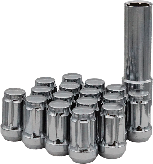 Sedona DPC54125B 12mm x 1.25 Tapered Lug Nuts, 16 Pack with Splined Design