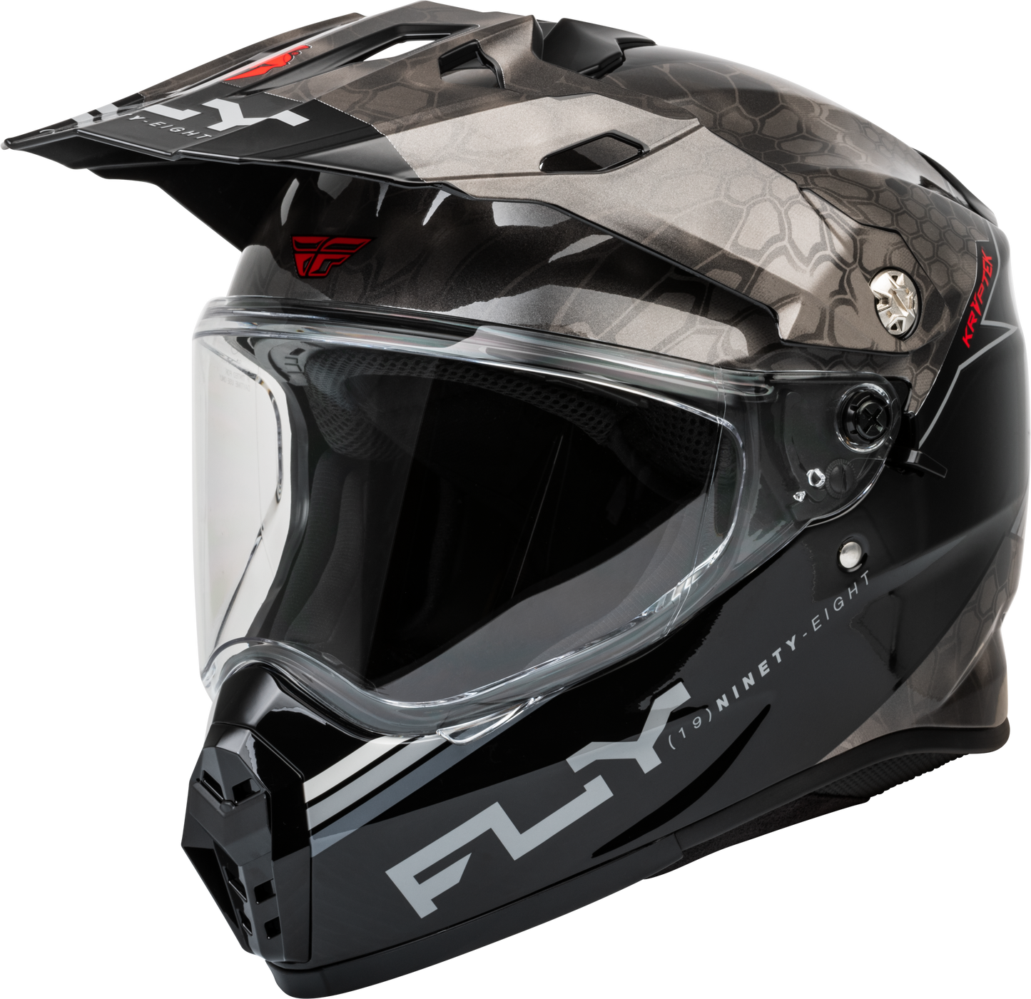 Fly Racing Trekker Kryptek Conceal Helmet Black/Grey/White Small