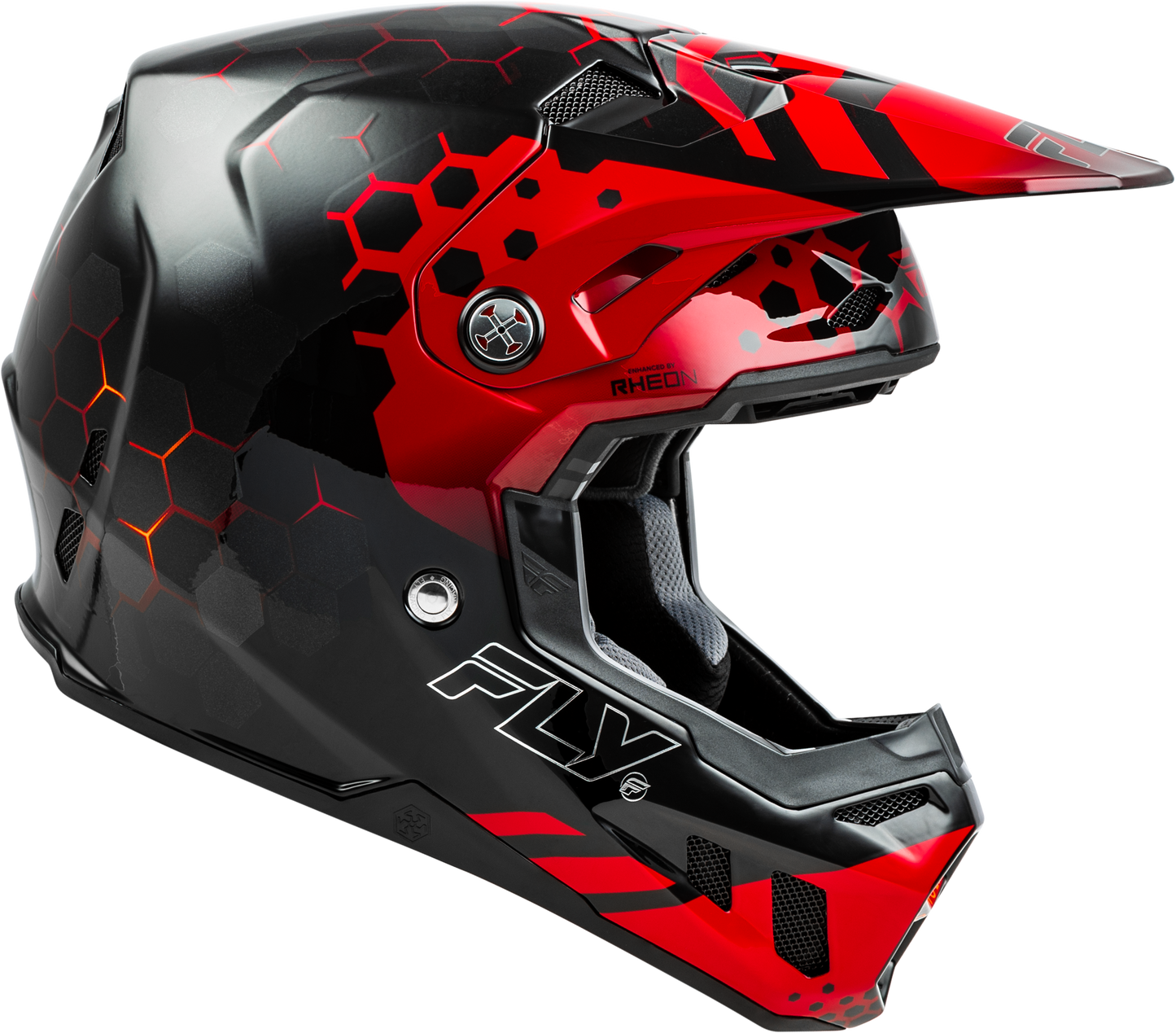 YOUTH FORMULA CC TEKTONIC HELMET BLACK/RED/ORANGE YL