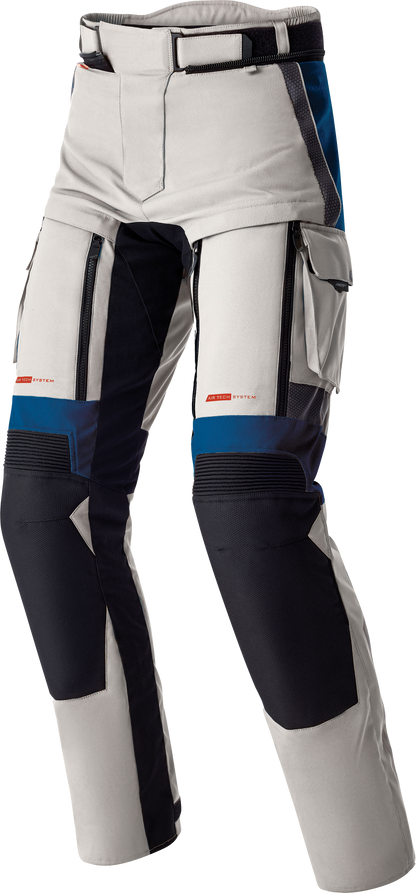 RST Women’s PS Adventure D3O Pants - Silver/Blue Textile XS for All-Weather Touring