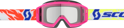 Scott PRIMAL YOUTH GOGGLE PINK CLEAR LENS