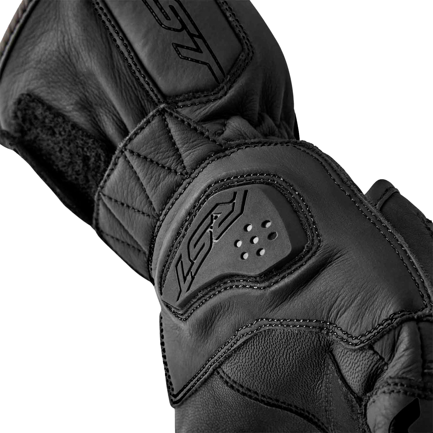 RST Women's S1 Black Leather Gloves - Size Small
