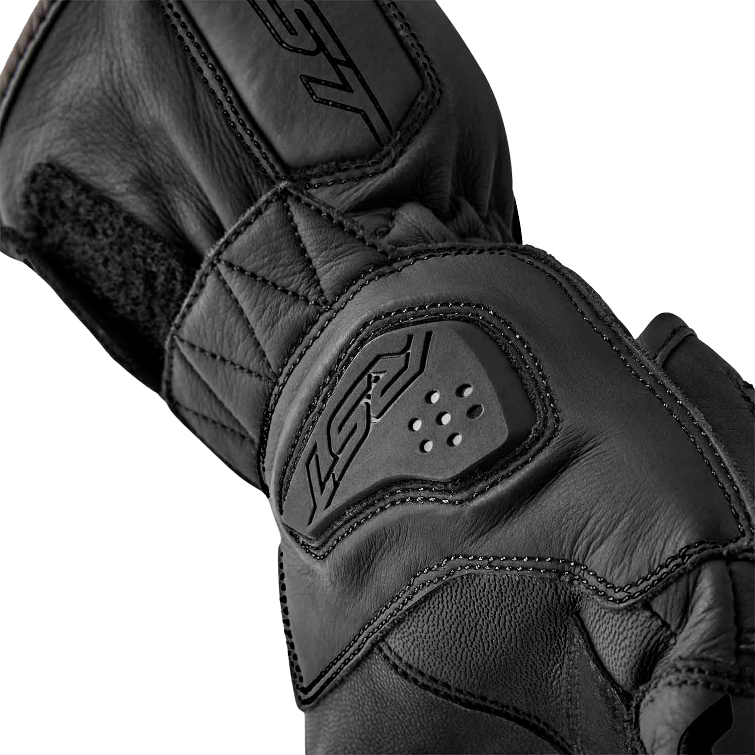 RST Women's S1 Black Leather Gloves - Size Small