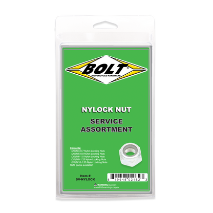 BOLT SV-NYLOCK Nylon Locking Nut Assortment Kit – 100 Pieces