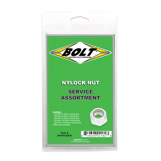 BOLT SV-NYLOCK Nylon Locking Nut Assortment Kit – 100 Pieces