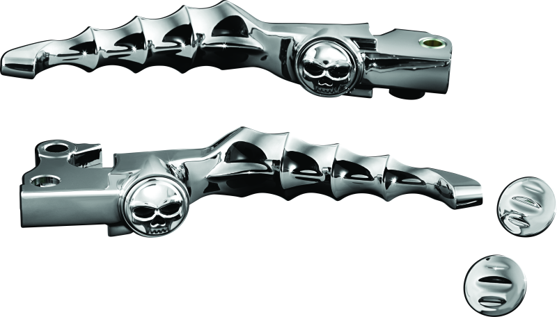 Kuryakyn Zombie Levers for Harley-Davidson XL Models - Chrome and Black Finish