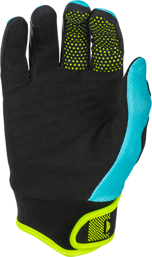 FLY RACING YOUTH F-16 GLOVES AQUA/BLACK/WHITE Y3XS'XS